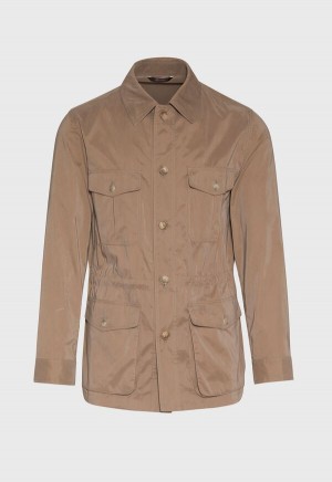 Paul Stuart Belsetta Safari Jacket Brown | AU_PAUL78402