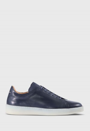 Paul Stuart Boston Leather Derby Blue | AU_PAUL49662