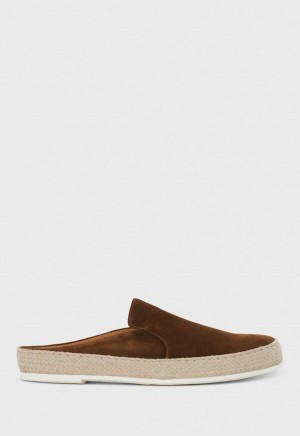 Paul Stuart Caribe Suede Espadrille Brown | AU_PAUL19889