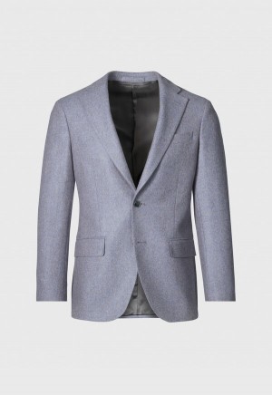 Paul Stuart Cashmere Melange Blue / Grey | AU_PAUL86218