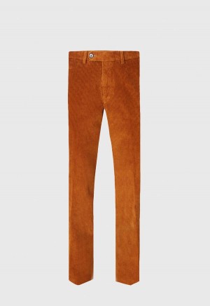 Paul Stuart Cotton Corduroy Gold | AU_PAUL55817