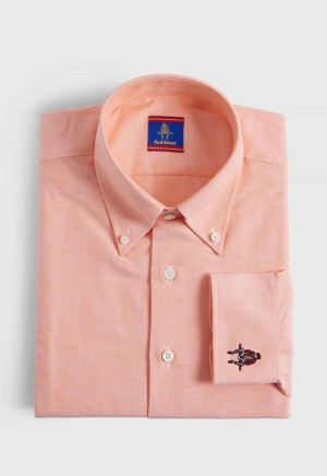 Paul Stuart Cotton Oxford Orange | AU_PAUL51499