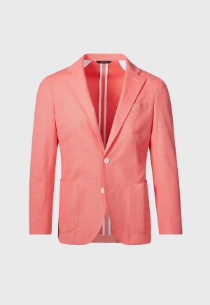 Paul Stuart Cotton Pique Coral | AU_PAUL77354