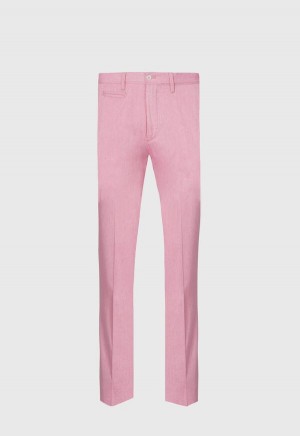 Paul Stuart Cotton Plain Front Pink | AU_PAUL60763