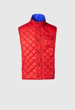 Paul Stuart Diamond Quilted Red | AU_PAUL95526