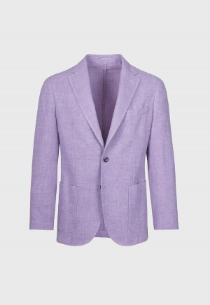 Paul Stuart Garment Dyed Basketweave Lavender | AU_PAUL96648