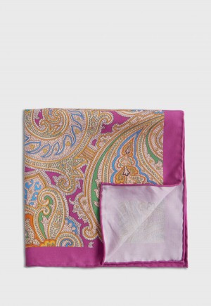 Paul Stuart Habotai Silk Summer Paisley Multicolor | AU_PAUL45020