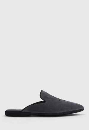 Paul Stuart Hamilton Suede Slip-On Grey | AU_PAUL98425