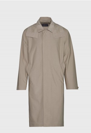 Paul Stuart High Tech Packable Raincoat Beige | AU_PAUL38216