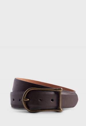 Paul Stuart Leather with Brass Brown | AU_PAUL49863