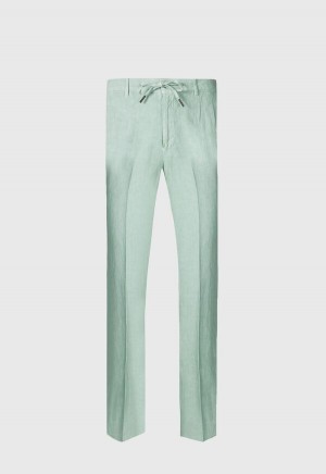 Paul Stuart Linen Drawstring Mint | AU_PAUL14606