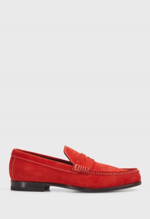 Paul Stuart Mason Suede Red | AU_PAUL50671