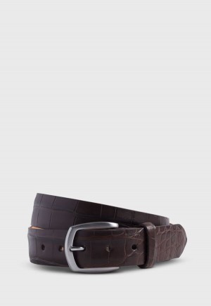 Paul Stuart Matte Alligator Brown | AU_PAUL63692