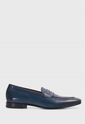 Paul Stuart Penny Leather Navy | AU_PAUL63471