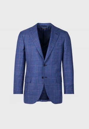 Paul Stuart Plaid Andrew Blue / Red | AU_PAUL24744