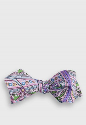 Paul Stuart Silk Twill Paisley Bow Multicolor | AU_PAUL65944