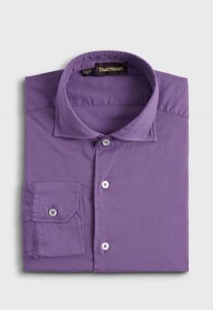 Paul Stuart Soft Cotton Purple | AU_PAUL55514