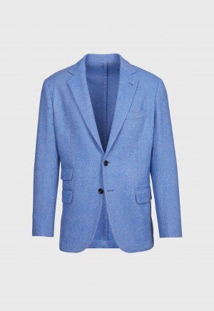 Paul Stuart Solid Wool Soft Constructed Light Blue | AU_PAUL90242