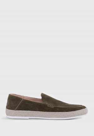 Paul Stuart St. Croix Suede Espadrille Green | AU_PAUL16201