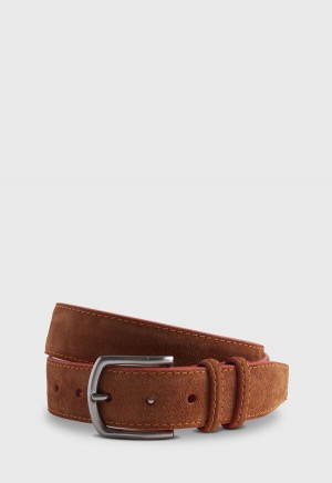 Paul Stuart Suede with Contrast Stitching Brown | AU_PAUL93674