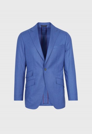 Paul Stuart Super 120 Wool Drake Blazer Blue | AU_PAUL61067