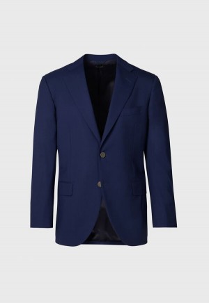 Paul Stuart Super 150s Wool Phillip Blazer Blue | AU_PAUL48051