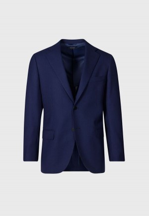 Paul Stuart Wool Mesh Summer Andrew Blazer Royal Blue | AU_PAUL37410