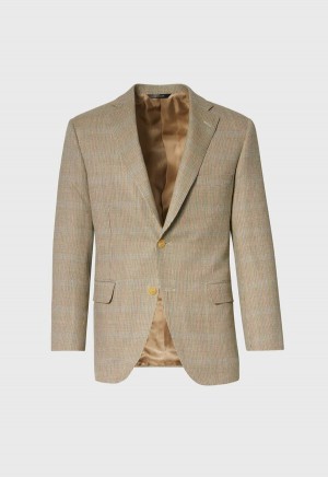 Paul Stuart Wool Silk Stuart Beige | AU_PAUL31431