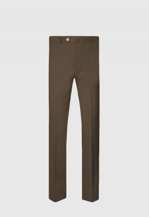 Paul Stuart Wool Twill Brown | AU_PAUL49243