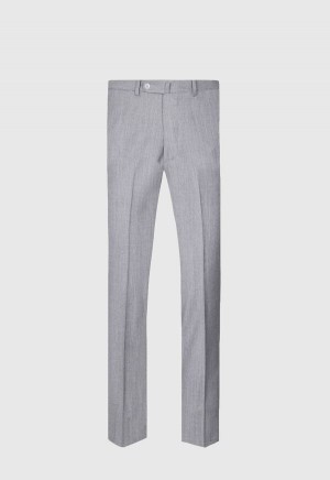 Paul Stuart Wool & Cashmere Flannels Light Grey | AU_PAUL18048