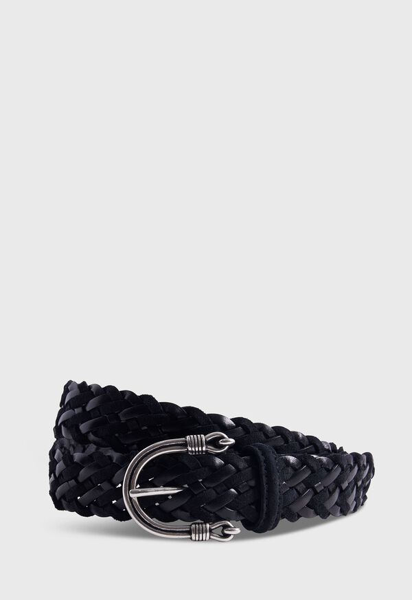 Paul Stuart 30MM Braided Leather Black | AU_PAUL67917