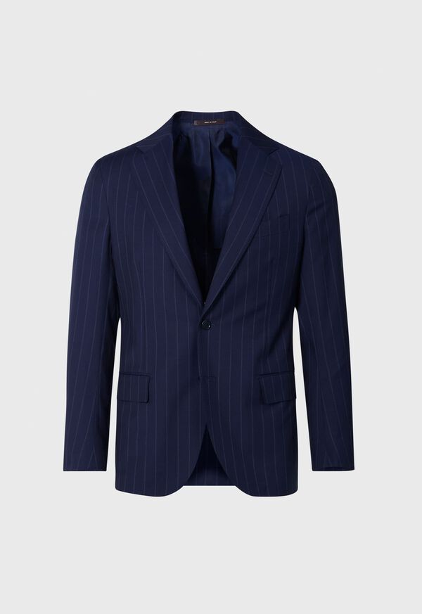 Paul Stuart All Year Wool Stripe Navy | AU_PAUL62142