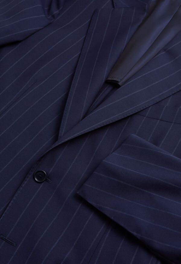 Paul Stuart All Year Wool Stripe Navy | AU_PAUL62142