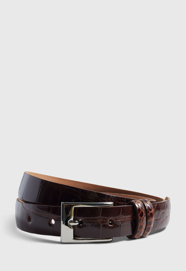 Paul Stuart Alligator with Silver Brown | AU_PAUL86922