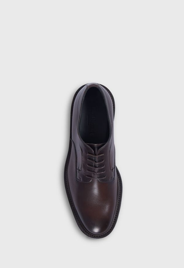 Paul Stuart Bartlett Leather Derby Dark Brown | AU_PAUL79411