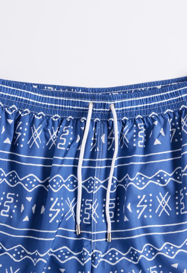 Paul Stuart Batik Print Swim Trunk Dark Blue | AU_PAUL48527