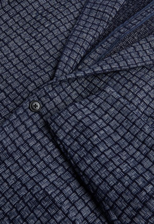 Paul Stuart Blue Basket Weave Blue | AU_PAUL16114