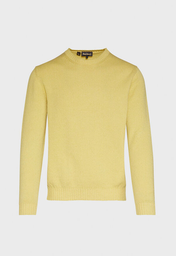 Paul Stuart Boucle Crewneck Yellow | AU_PAUL52116