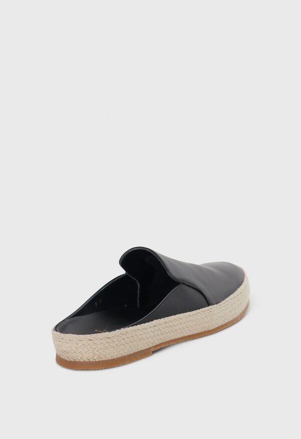 Paul Stuart Caribe Leather Espadrille Black | AU_PAUL36936