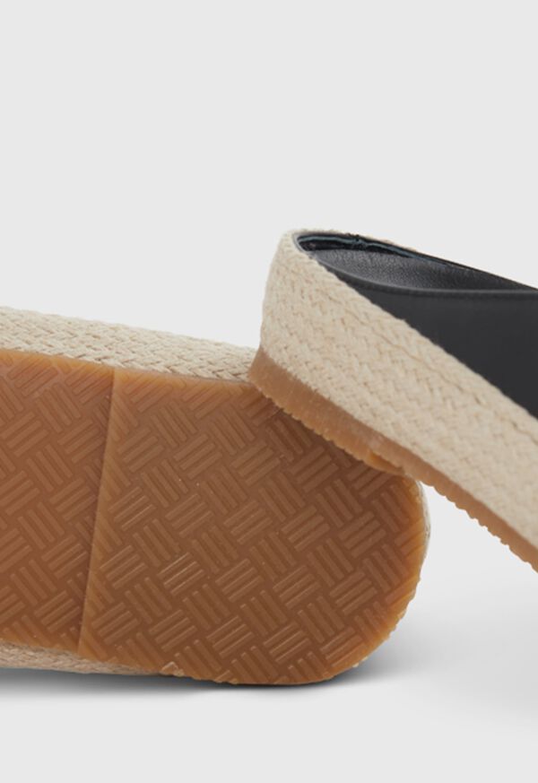 Paul Stuart Caribe Leather Espadrille Black | AU_PAUL36936