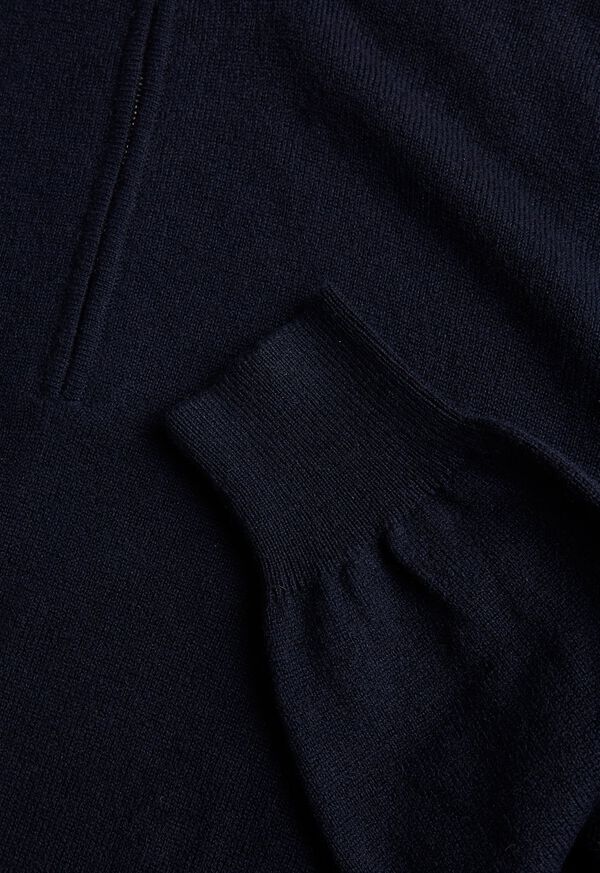 Paul Stuart Cashmere 1/4 Zip Blue | AU_PAUL72477