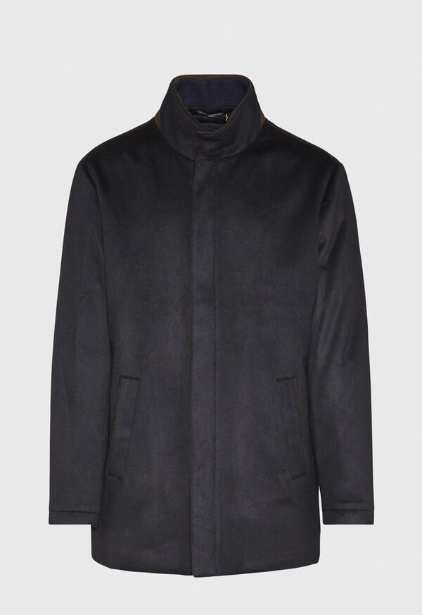 Paul Stuart Cashmere Car Coat Navy | AU_PAUL50774