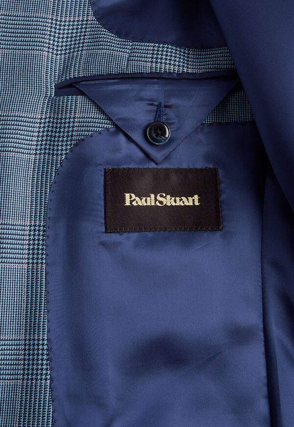 Paul Stuart Cashmere Glen Plaid Blue | AU_PAUL71544