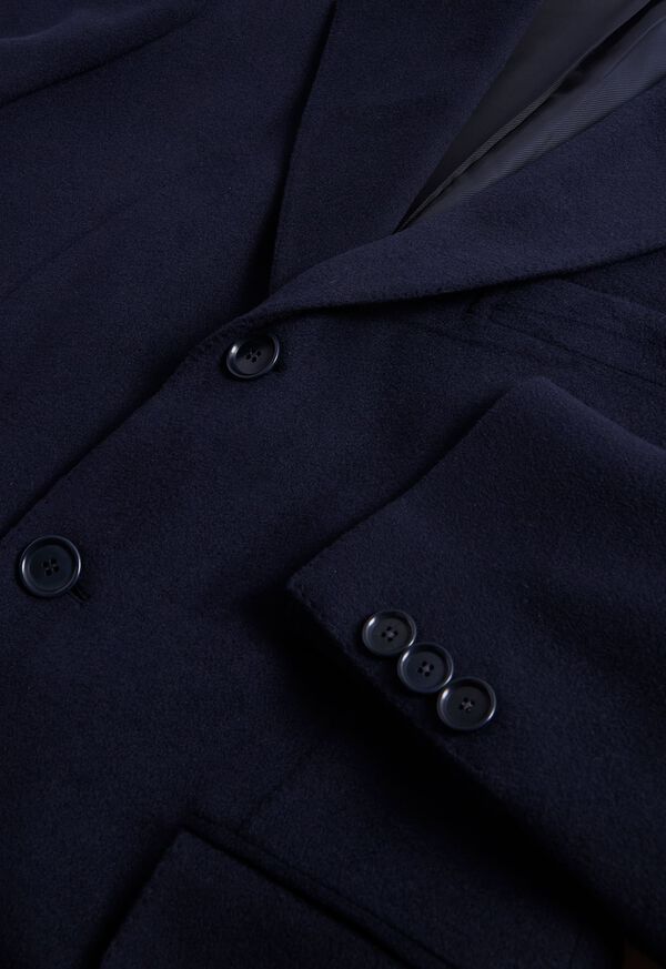 Paul Stuart Cashmere Overcoat Blue | AU_PAUL27770