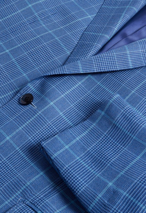 Paul Stuart Cashmere Plaid Blue | AU_PAUL71270