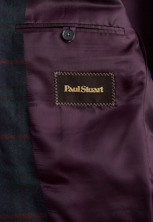 Paul Stuart Cashmere Plaid Dinner Black | AU_PAUL63777