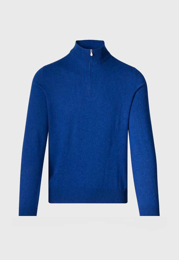 Paul Stuart Cashmere Quarter Zip Pullover Blue | AU_PAUL15361