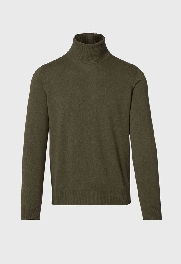 Paul Stuart Cashmere Turtleneck Olive | AU_PAUL75428