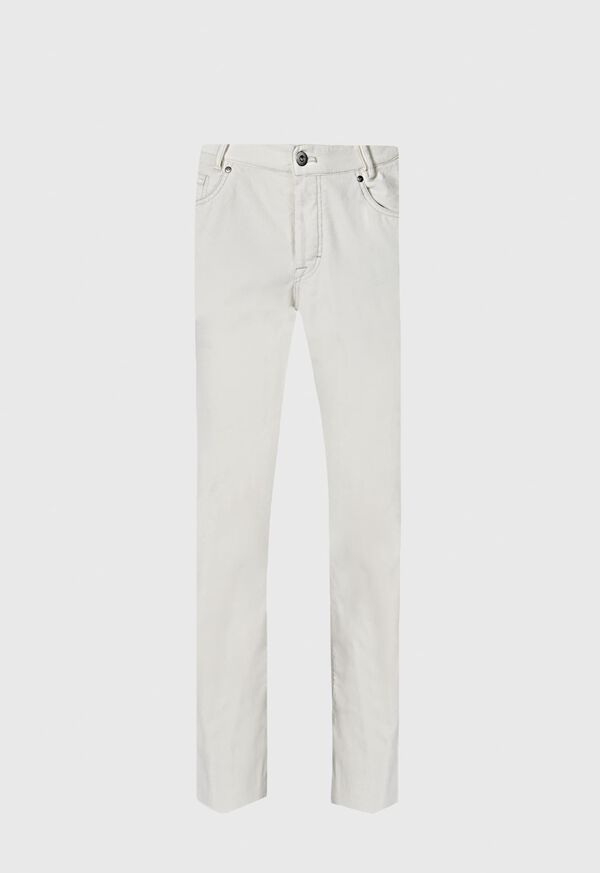 Paul Stuart Classic Five-Pocket Corduroy White | AU_PAUL23821