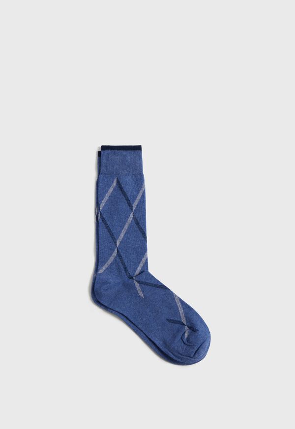 Paul Stuart Cotton Blend Argyle Blue | AU_PAUL53833